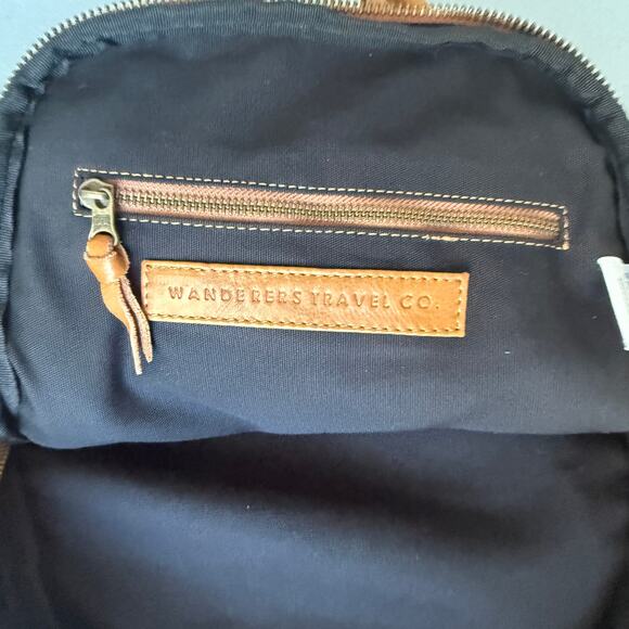 Wanderers Travel Co. THE NOOSA BACKPACK in tan - leather - purse - 13 x 12 - Picture 2 of 11